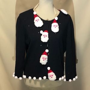 Michael Simon Santa Clause Christmas Cardigan